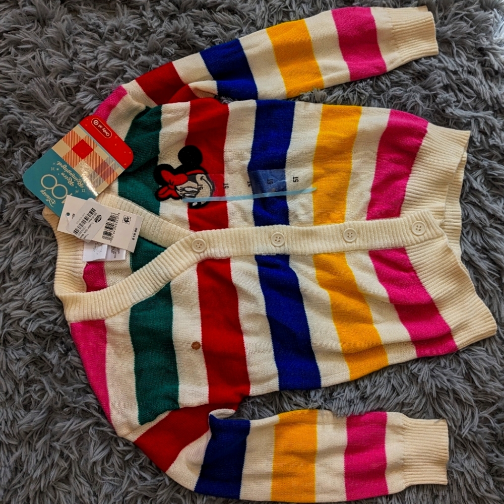 Toddlers Minnie mouse cardigan sweater
